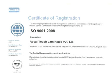 ISO Certificate